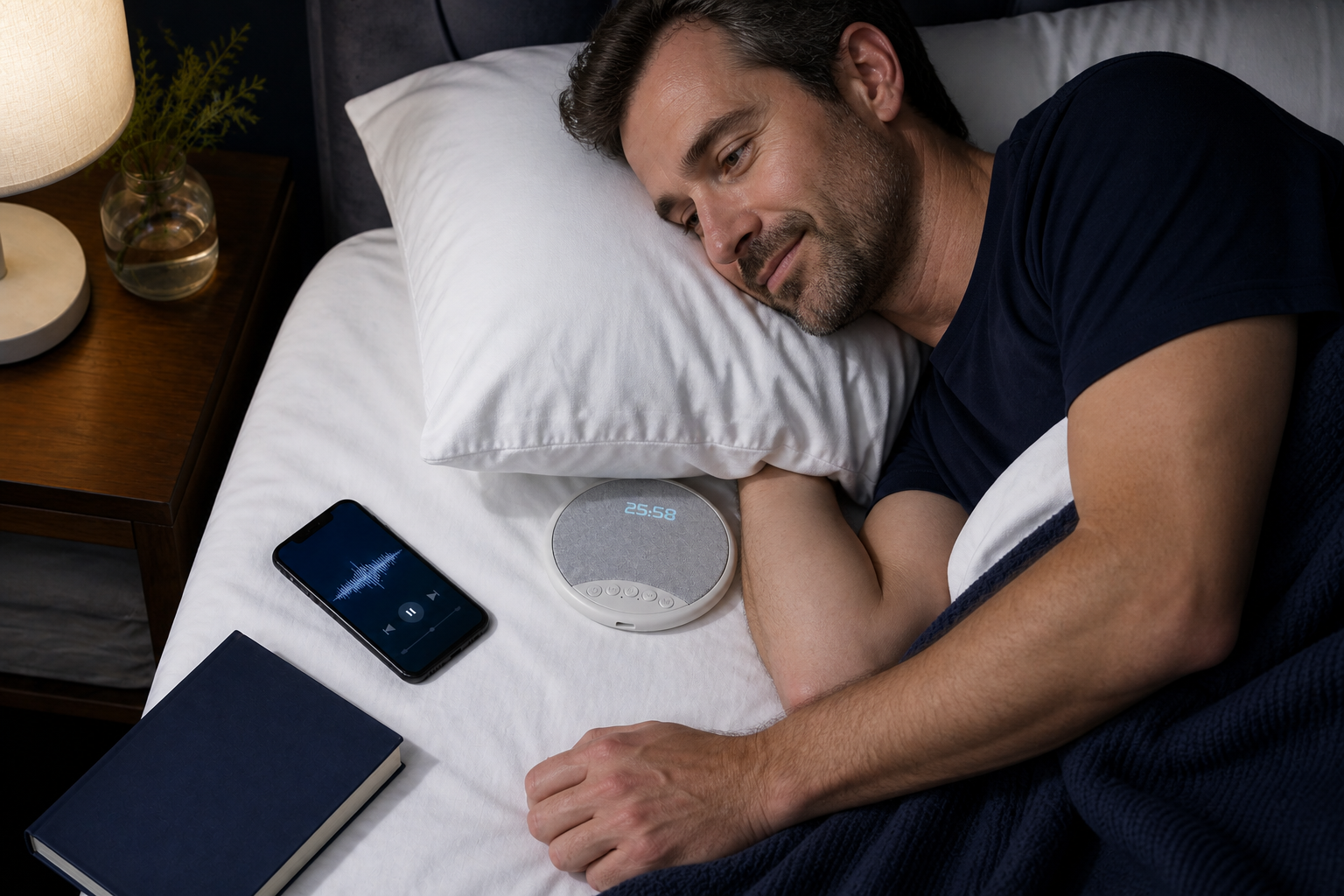 SOMNIA SoundPillow Grey audiobook lifestyle placeholder