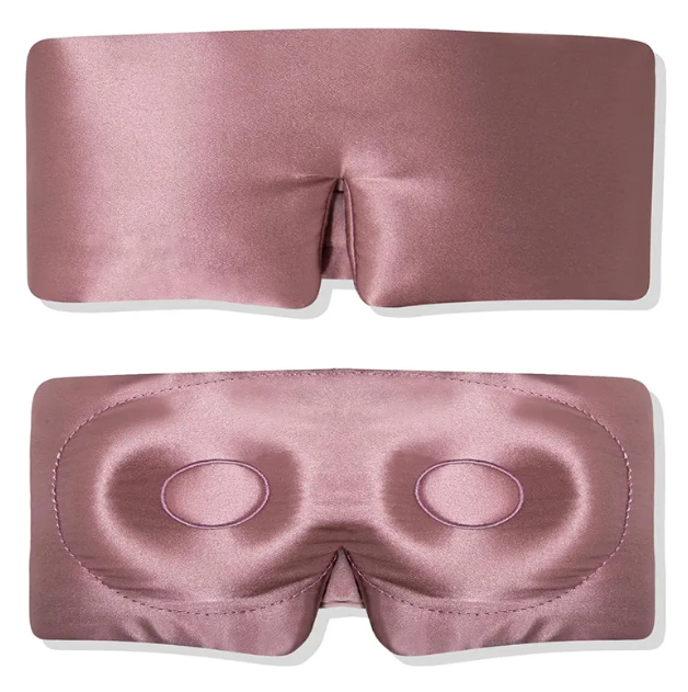 Large Velcro Silk Sleep Eye Mask – Light Blocking, Pressure-Free (Multiple Colors)