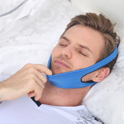 Anti Snore Chin Strap - Sleep Apnea Sleeping Aid ~ Stop Snoring! - SOMNIA