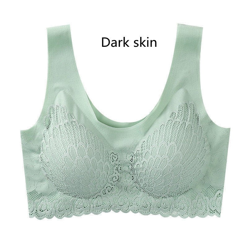 Latex Underwear Women's Seamless Lace Sleep Bra - SOMNIA